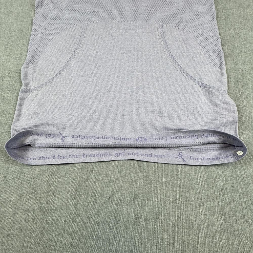 Lululemon Swiftly Tech Long Sleeve Shirt Womens 4 Purple Thumbholes Running Yoga - Picture 7 of 12